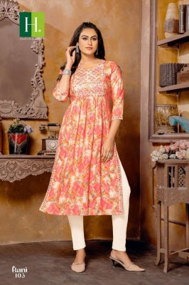 H dot By Hirwa Rani Naira Cut Festive Wear wholesale Kurti catalogue  kurtis catalogs