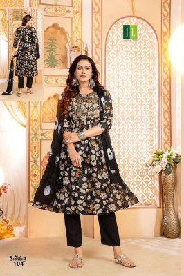 H dot by Hirwa Scarlett festive wear naira  Kurti pant dupatta set wholesale catalogue  kurtis catalogs