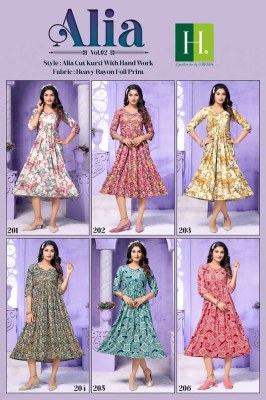 H dot by Hirwa presents Alia vol 2 latest Alia Cut wholesale Kurti catalogue   kurtis catalogs