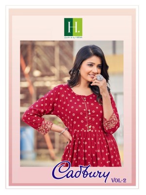 H dot by Hirwa presents new rayon pleats kurti catalog  hirwa