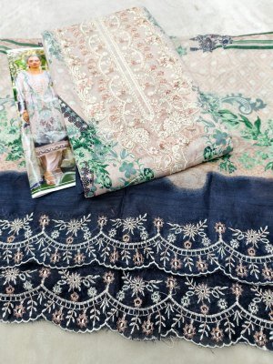 HALA Needle Wonder Lawn Cotton Embroidered Dress Material with Dupatta dress material catalogs