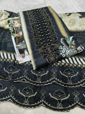 HALA Needle Wonder Lawn Cotton Embroidered Dress Material with Dupatta dress material catalogs