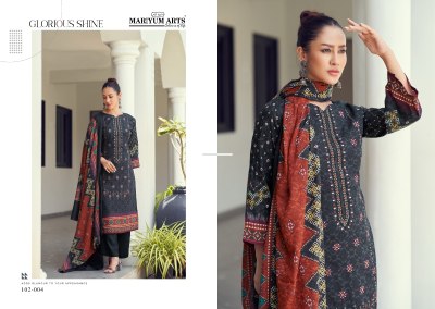 Habiba by Mariyum arts pure cambric cotton designer dress material collection salwar kameez catalogs