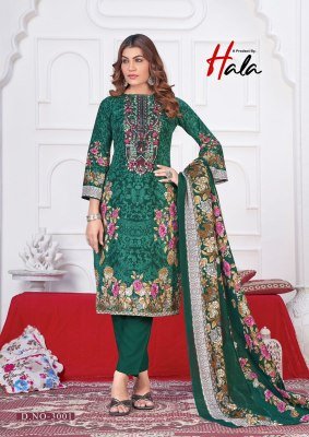 Hala Aayat Vol-03 Heavy Embroidery Cotton Dress Material Collection dress material catalogs
