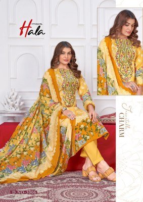Hala Aayat Vol-03 Heavy Embroidery Cotton Dress Material Collection dress material catalogs