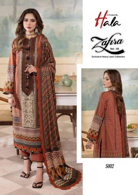 Hala Presents Zafira Vol 5 Pure Lawn Cotton Pakistani Suits Wholesale catalogue  pakistani suit catalogs