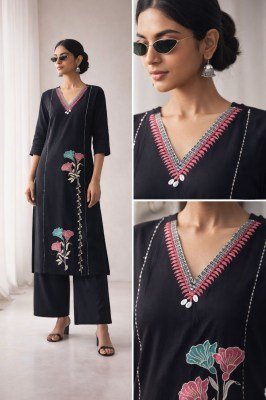 Handwork Daboo Cotton 2 Piece Set with Embroidery kurtis catalogs