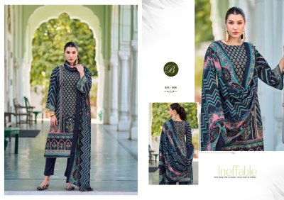Haseen by Belliza pure cotton Digital printed Handwork dress material in low rate dress material catalogs