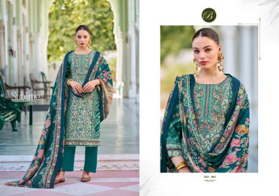 Haseen by Belliza pure cotton Digital printed Handwork dress material in low rate dress material catalogs