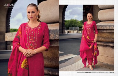 Haseena by Lily and lali embroidered exclusive kurti pant and dupatta catalogue at affordable rate readymade suit catalogs