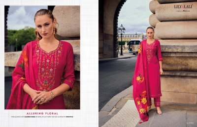 Haseena by Lily and lali embroidered exclusive kurti pant and dupatta catalogue at affordable rate readymade suit catalogs