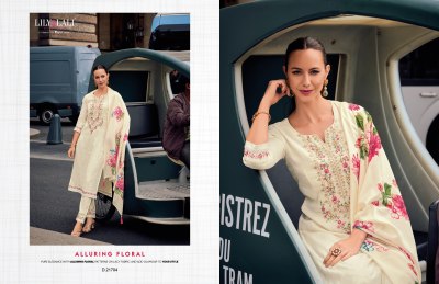 Haseena by Lily and lali embroidered exclusive kurti pant and dupatta catalogue at affordable rate readymade suit catalogs
