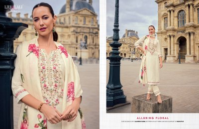 Haseena by Lily and lali embroidered exclusive kurti pant and dupatta catalogue at affordable rate readymade suit catalogs