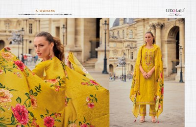 Haseena by Lily and lali embroidered exclusive kurti pant and dupatta catalogue at affordable rate readymade suit catalogs