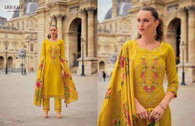 Haseena by Lily and lali embroidered exclusive kurti pant and dupatta catalogue at affordable rate readymade suit catalogs