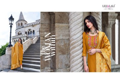 Hasmeena vol 3 by Lily and lali hand embroidered readymade suit catalogue at affordable rate readymade suit catalogs