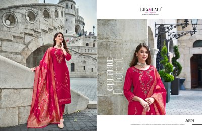 Hasmeena vol 3 by Lily and lali hand embroidered readymade suit catalogue at affordable rate readymade suit catalogs