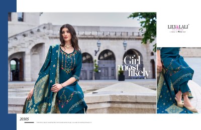 Hasmeena vol 3 by Lily and lali hand embroidered readymade suit catalogue at affordable rate readymade suit catalogs