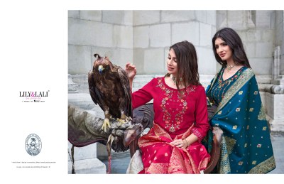 Hasmeena vol 3 by Lily and lali hand embroidered readymade suit catalogue at affordable rate readymade suit catalogs