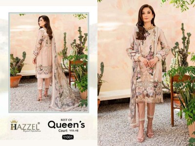 Hazzel Firdous Queens Court Vol 11 Cotton Embroidery Patches Work Pakistani Suits catalogue wholesale rate  pakistani suit catalogs