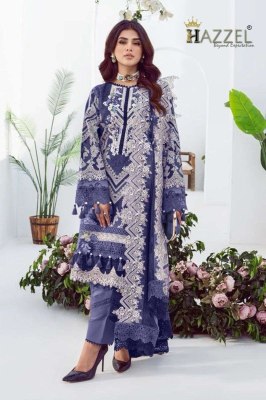 Hazzel present needle wonder lawn collection of pure cotton embroidered unstitched salwar kameez catalogue  Amavi