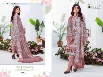Hazzel present needle wonder lawn collection of pure cotton embroidered unstitched salwar kameez catalogue  salwar kameez catalogs
