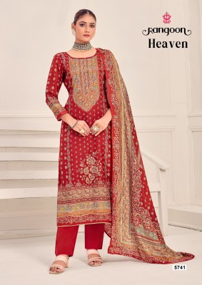 Heaven by Rangoon pure maslin Pure Muslin With Digital Print Aari Work readymade suit catalogue readymade suit catalogs