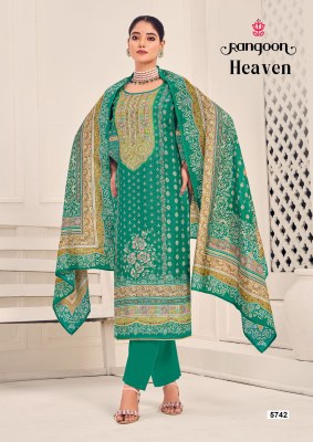 Heaven by Rangoon pure maslin Pure Muslin With Digital Print Aari Work readymade suit catalogue readymade suit catalogs