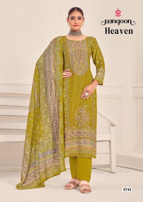 Heaven by Rangoon pure maslin Pure Muslin With Digital Print Aari Work readymade suit catalogue readymade suit catalogs