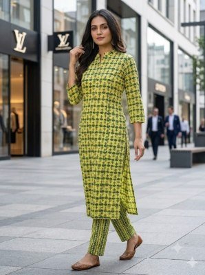 Heavy Cambric Cotton 60/60 Kurti Pant Set wholesale catalogs