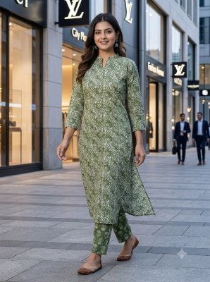 Heavy Cambric Cotton 60/60 Kurti Pant Set Size wise Combo Set