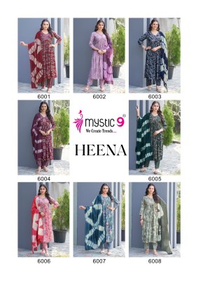 Heena vol 6 by Mystic 9 Premium Quality Capsule printed readymade suits with low rate readymade suit catalogs
