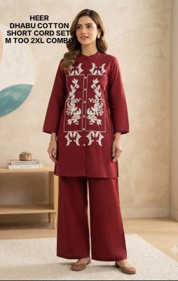 Heer Dhabu Cotton Sherwani Style Short Co-Ord Set wholesale catalogs