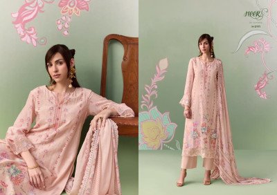 Heer by Kimora Rosaline Vol. 255 Pure Muslin Digital Print Embroidered Suit Set dress material catalogs