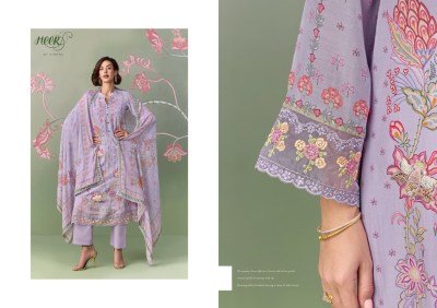 Heer by Kimora Rosaline Vol. 255 Pure Muslin Digital Print Embroidered Suit Set dress material catalogs