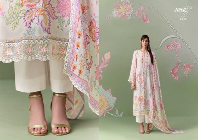 Heer by Kimora Rosaline Vol. 255 Pure Muslin Digital Print Embroidered Suit Set dress material catalogs