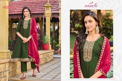 Heera by Aanchi Vichitra fair Kali top bottom with dupatta catalogue at affordable rate readymade suit catalogs
