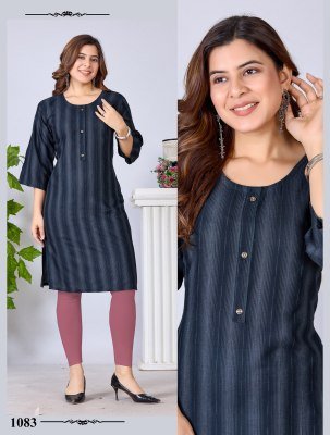 Hello Beauty Bombay Dobby Rayon Kurti kurtis catalogs