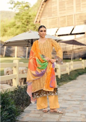 Hermitage Shop Maham Edition 2 Unstitched Pure Jam Satin Top with Digital Print And New Concept Sleeves  Viscose Rayon Bottom  Original Pure Muslin Ha kurtis catalogs