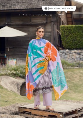 Hermitage Shop Maham Edition 2 Unstitched Pure Jam Satin Top with Digital Print And New Concept Sleeves  Viscose Rayon Bottom  Original Pure Muslin Ha kurtis catalogs