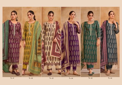 Hermitage clothing by Tanjore Pure Airjet Cotton With Embroidered unstitched dress material at low rate    salwar kameez catalogs
