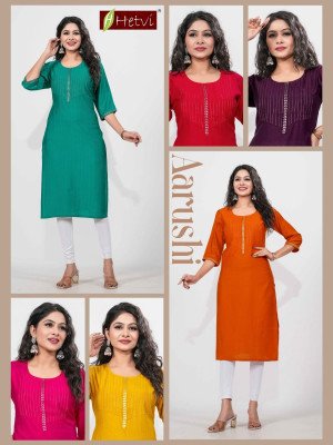 Hetvi Aarushi Dobby Fabric Designer Kurti Amavi