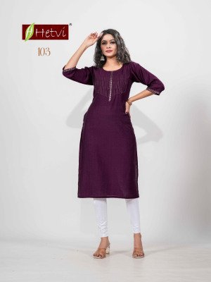 Hetvi Aarushi Dobby Fabric Designer Kurti kurtis catalogs