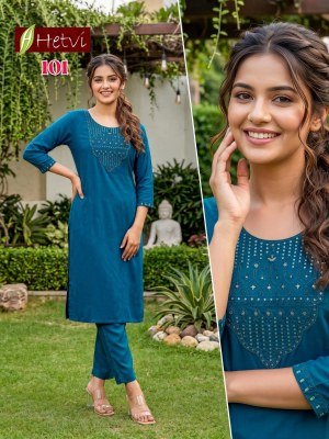 Hetvi Dhruvi Rayon Kurti Pant  