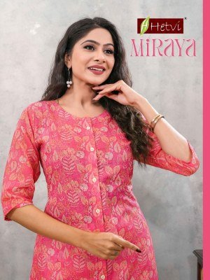 Hetvi Miraya New Launch Digital Print Kurti Set with Shifali Work wholesale catalogs