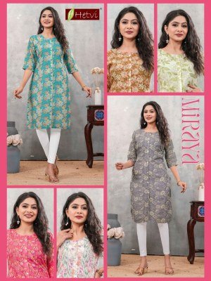 Hetvi Miraya New Launch Digital Print Kurti Set with Shifali Work kurtis catalogs