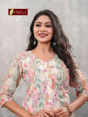 Hetvi Miraya New Launch Digital Print Kurti Set with Shifali Work kurtis catalogs