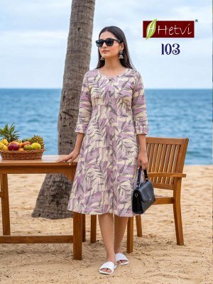 Hetvi Priyanshi Cotton Flex Print Kurti kurtis catalogs