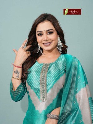 Hetvi Sanskruti Silk Suit with Digital Dupatta kurti pant with dupatta Catalogs