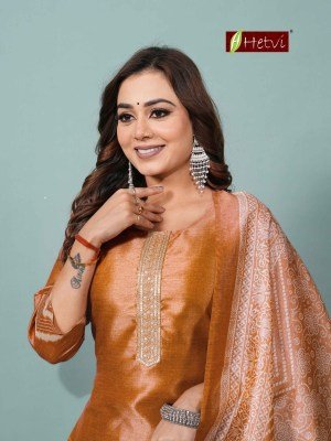 Hetvi Sanskruti Silk Suit with Digital Dupatta kurti pant with dupatta Catalogs